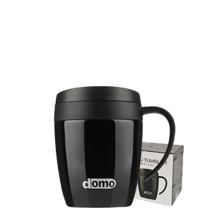 도모 스테인레스 원형 머그컵 블랙 330ml